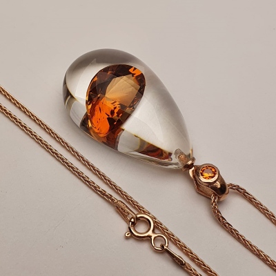 AmbeNus256 Zircon Necklace - Thumbnail