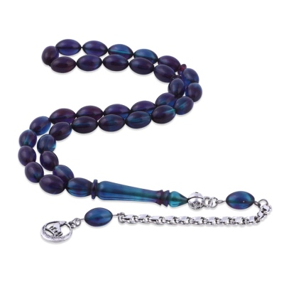 nusnus - Barley Cut Purple Squeezed Amber Rosary