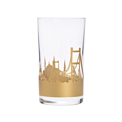 CAMHARE - Camhare Istanbul Gold 6 pcs Coffee Water Glass 62508/K