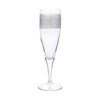 CAMHARE - Camhare Labyrinth Platinum 6-piece Champagne Glass 44896