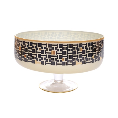 Decorium - Decorium Pedestal Bowl Monochrome 24 cm