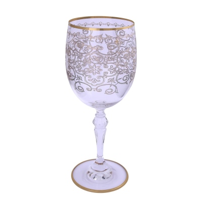 Decorium - Decorium Red Wine Glass 6 pcs Patrice Gold 01 ARS 997