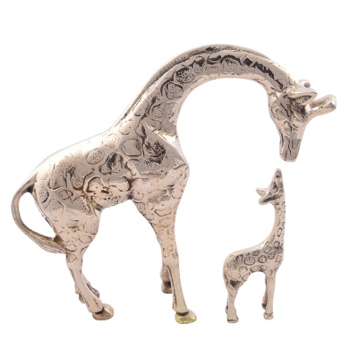 nusnus - Decorative Giraffe Trinket Set of 2 Gold 20 cm /12 cm