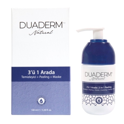 Duaderm - Duaderm Natural 3'ü 1 Arada Cilt Temizleme Peeling 100 ml