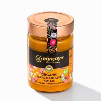 Eğriçayır - Eğriçayır Organic Turmeric Ginger Raw Honey 415 gr