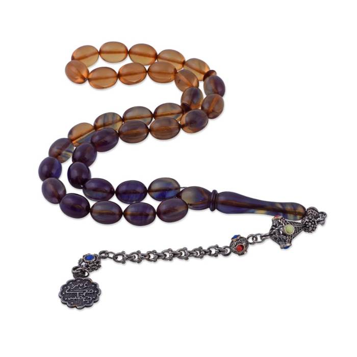 Faris Barley Cut Squeezed Amber Rosary Tbu04