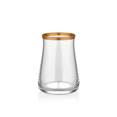 Glore - Glore Tarabya Matte Gold Tea Glass St. 6