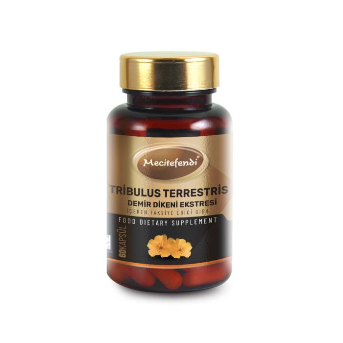 Food Supplement Containing Mecitefendi Tribulus Terrestris Iron Thistle Extract (60 CAPSULES*630MG)