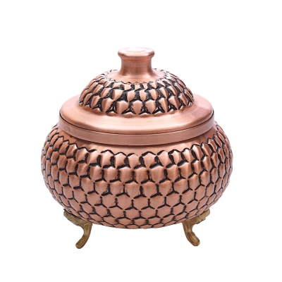 nusnus - Nusnus Copper Staple Footed Sugar Bowl Rose Gold No 4