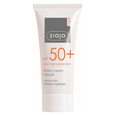 Ziaja - Ziaja MED SPF50+ Doğal Renkli Yüz Kremi